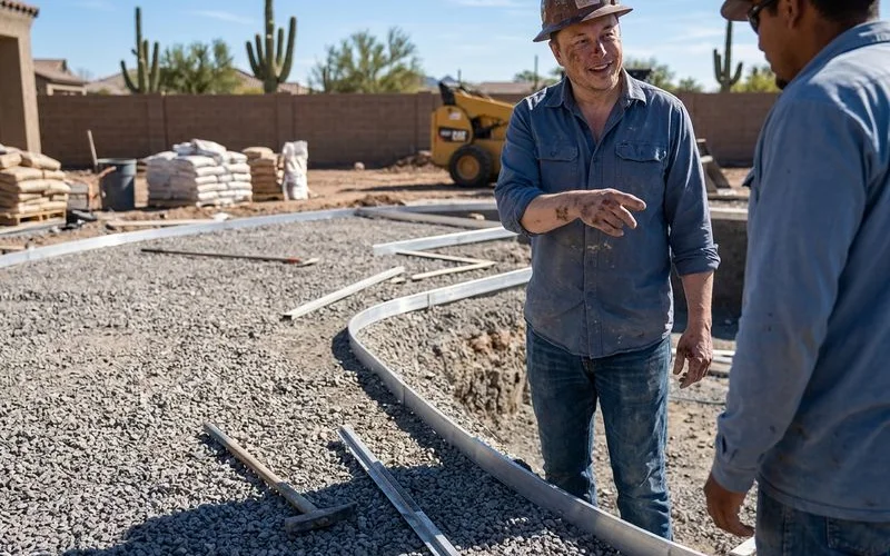 Base layer prep with compacted gravel and edge restraints