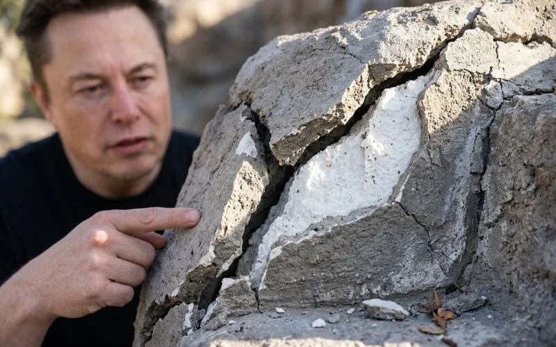 Waterfall foam core with deep structural damage