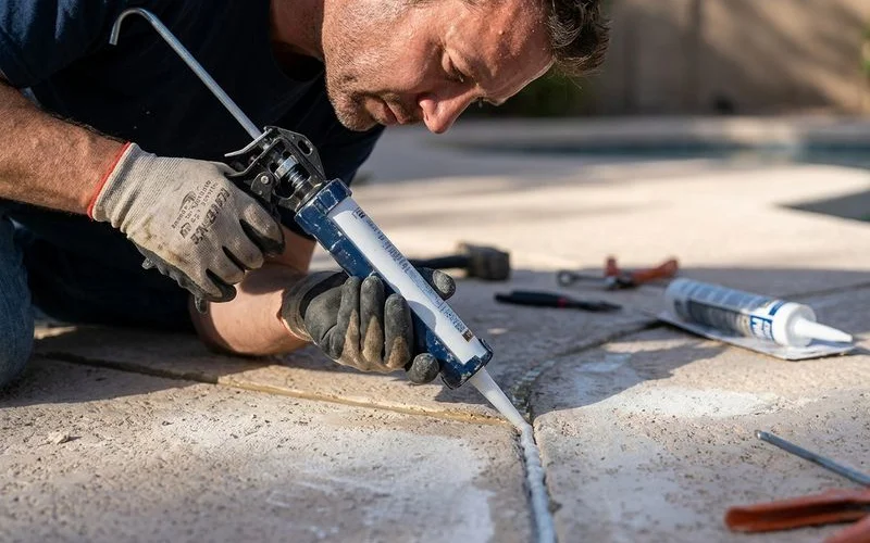 Crack filling before Cool Deck overlay