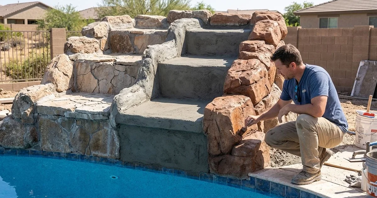 Phoenix pool waterfall cost breakdown visualization