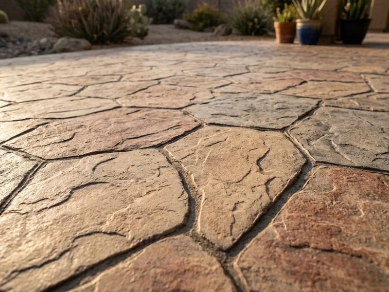 Stamped Concrete Pool Decks detail