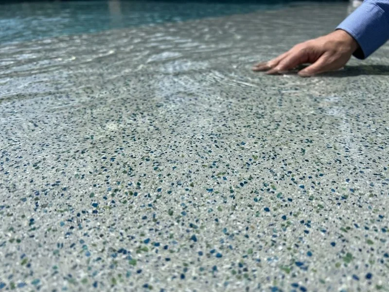 Diamond Brite (Quartz Aggregate) Resurfacing detail