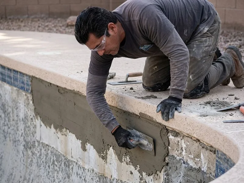 Pool Tile Replacement project 4