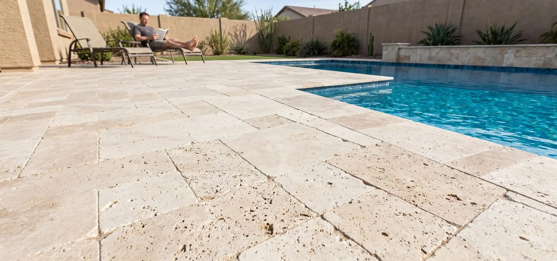 Pavers & Travertine Pool Decks